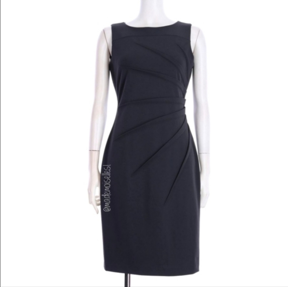 Gray Calvin Klein Sunburst Dress Size 14